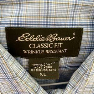 Mens Eddie Bauer Mens Dress Shirt - Classic Fit (XL)